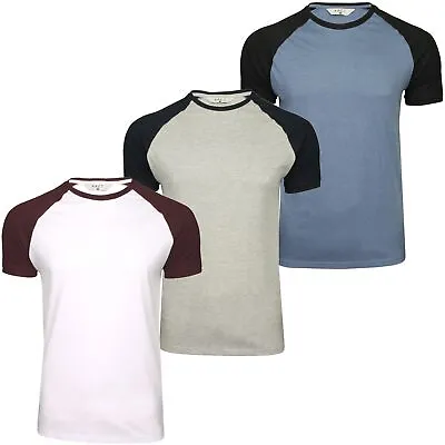 Buy Xact Mens 3-Pack T-Shirts With Raglan Short Sleeves And Crew Neck Collar • 19.99£
