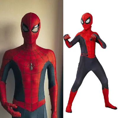 Buy Kids Spiderman Costume Superhero Zentai Bodysuit  Christmas Present Role-Playing • 6.66£
