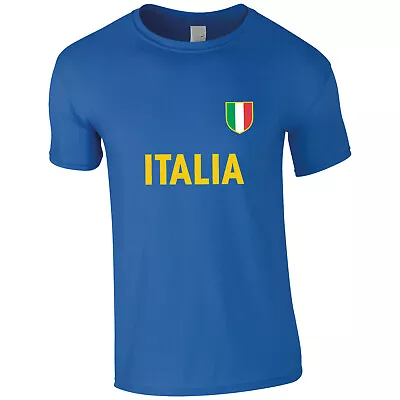 Buy Italy Euro  T Shirt Football Your Country T Shirt Pristine Finish & Hat Combo • 17.99£