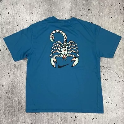 Buy Nike SB T-Shirt Scorpion Graphic Blue Size Large • 10£