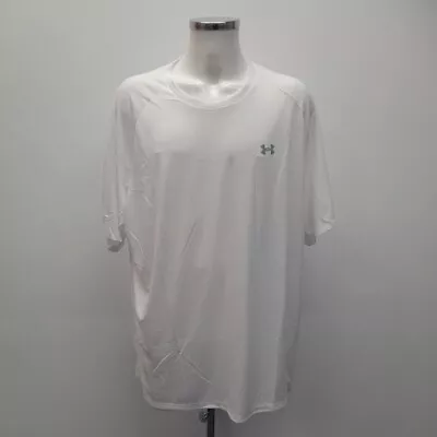 Buy Under Armour Men's Tech T-Shirt 4XL White Loose Fit Active Wear RMF06-SM • 7.99£