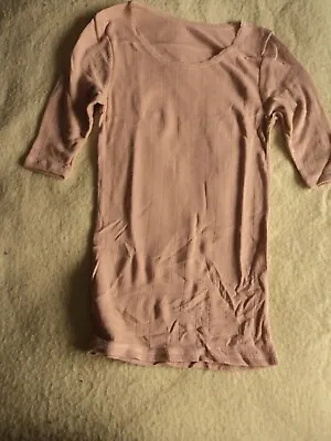 Buy Ladies Beige, Short Sleeve Thermal Tshirt Various Sizes  - M&S Name Crossed Out • 6.50£