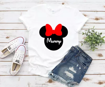 Buy Personalised Name Minnie Mouse T-Shirt. Ladies Disney Inspired Disneyland TShirt • 10.99£