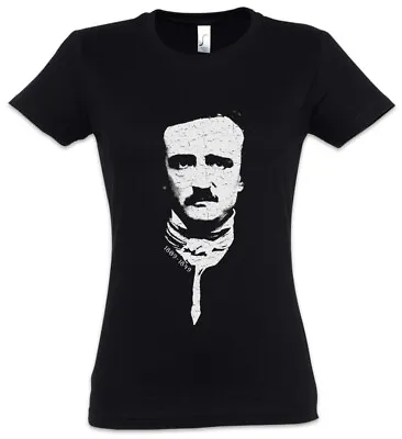 Buy Edgar Women T-Shirt Portrait Allan Allen Symbol Poe Raven Nevermore Horror Autor • 22.74£