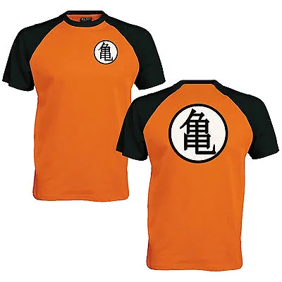 Buy Turtle Chinese Training Symbol Baseball T-Shirt Dragon Anime Inspired Fan Top • 13.13£