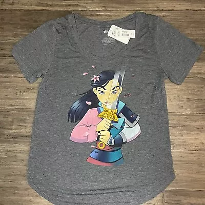 Buy Disney Shirt Mulan T Shirt Short Sleeve Princess Warrior NWT Women’s Size XL • 8.52£