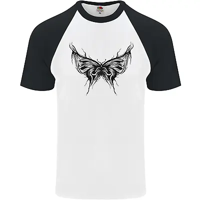 Buy Abstract Butterfly Mens S/S Baseball T-Shirt • 8.99£