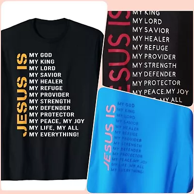 Buy T Shirt With Bible Vesre Jesus Is My GOD, Men T Shirt • 8.50£