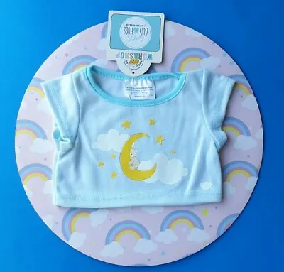 Buy Build A Bear T1 🎁 ON-LINE-EXCLUSIVE Tee T Shirt Baby Blue Little Cub Hugs BNWT  • 14.50£