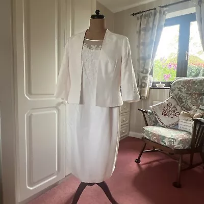 Buy Jacques Vert Size 18 Cream Dress And Jacket • 70£