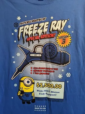 Buy Ladies Quertee Minions T Shirt Blue Size Small Limited Edition • 9.99£
