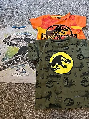 Buy Jurassic World, Bundle Of 3 T-shirts - Age 7 Years • 2.50£
