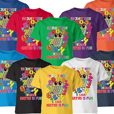 Buy Funny Maths Is Fun Calculator Number Day Mathematical Gift Tee T-Shirt #ND43 • 7.59£