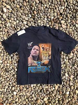 Buy THE ROCK  T-shirt S 2000 Wwf Wwe Wcw Ecw Wrestling Vintage  • 39£