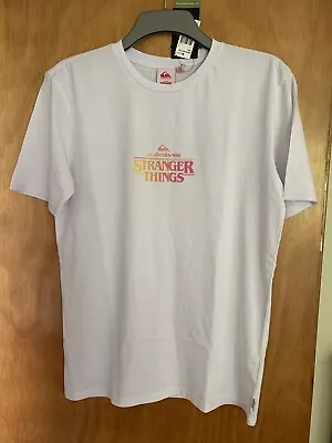 Buy Quiksilver Stranger Things T Shirt White Small • 9.99£