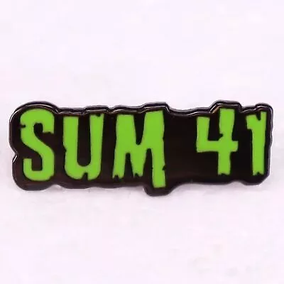Buy Sum 41 Enamel Pin Hat Backpack Jackets Badge Brooch Logo Band Merch Swag • 7.53£