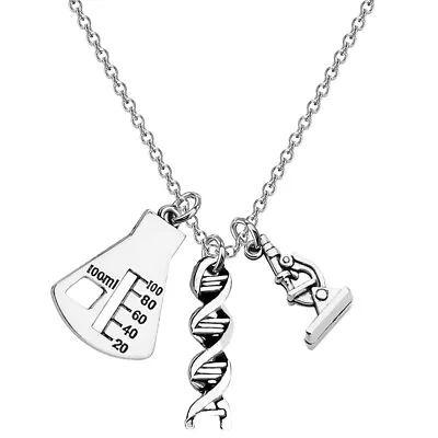 Buy Necklace Choker For Women Chemistry Charm Science Pendant • 6.42£