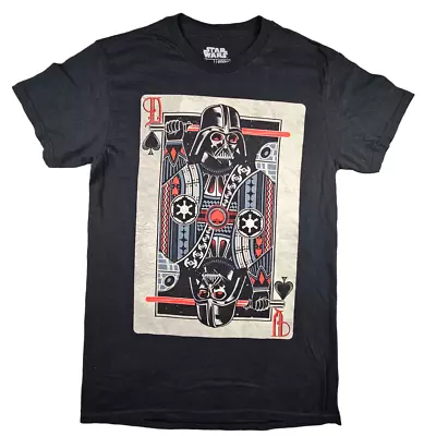 Buy Star Wars Darth Vader Playing Card T Shirt Size S Mens Black Fifth Sun • 14.99£