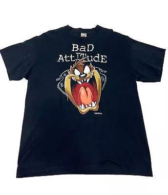 Buy Men’s Looney Tunes Bad Attitude Taz Tee Size Large • 30£