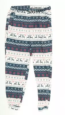 Buy In The Style Womens Multicoloured Geometric Cotton Babydoll Pyjama Pants Size 10 • 5.75£