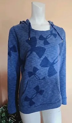 Buy Under Armour Athletic Hooded Sweatshirt Jacket Top Women's Size S Blue  • 18.89£