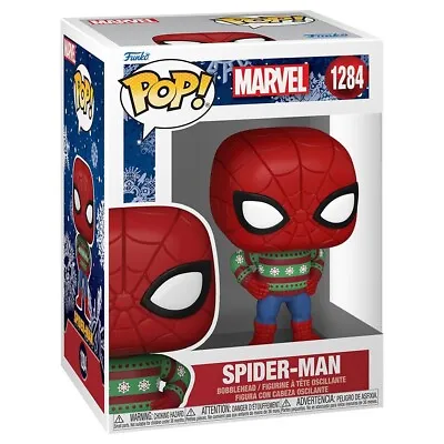 Buy Spider-Man Christmas Funko POP In Sweater Marvel Collectible Vinyl Figure 72190  • 13£