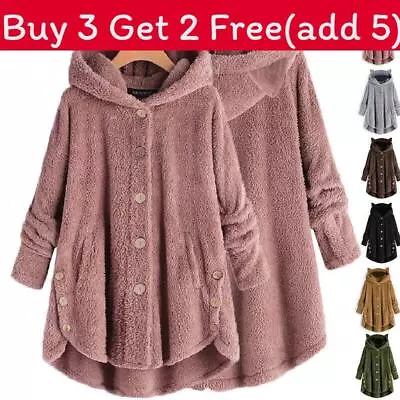 Buy Winter Warm Womens Fleece Hoodie Hooded Coat Ladies Casual Long Plus Size Jacket • 33.34£
