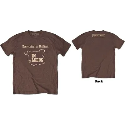 Buy Kaiser Chiefs Everything Is Brilliant Brown Unisex T-Shirt New & Official Merch • 16.35£