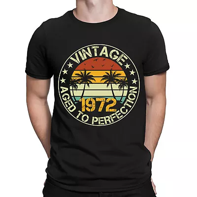 Buy Personalised Vintage Aged To Perfection 1972 Funny Mens Womens T-Shirts Top #DNE • 9.99£
