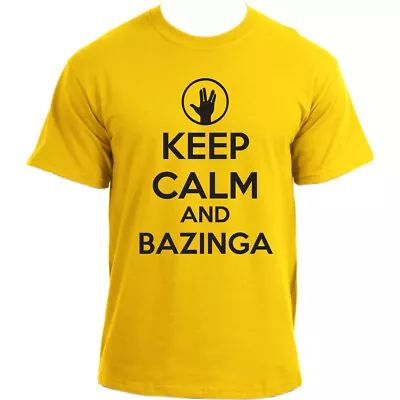 Buy The Big Bang Theory Keep Calm And Bazinga Inspired T-Shirt • 14.99£