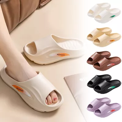 Buy New  Summer Outdoor Eva Thick Soled Slippers Home Bath Non-slip Silent Slippers • 7.98£