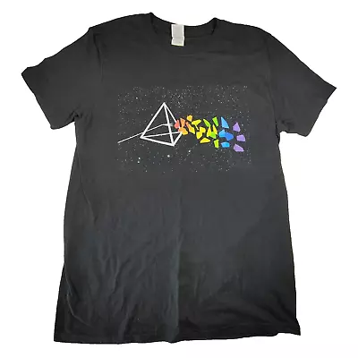 Buy Pink Floyd Shirt Adult Size Medium Black Rainbow Band Rock Dark Side Of The Moon • 11.36£
