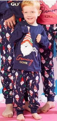 Buy Toddler Boys Gonk & Game Pad Christmas Pyjamas  Age 2-3 • 10£