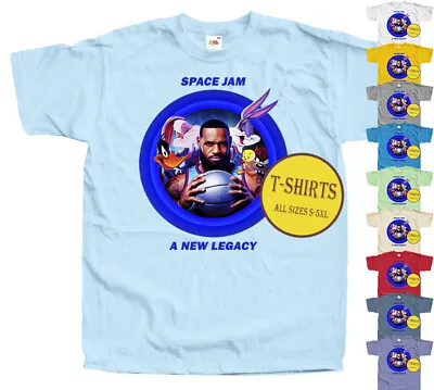 Buy SPACE JAM A NEW LEGACY LEBRON V2 Men T-shirt DTG Poster  Sizes S-5XL  • 24£