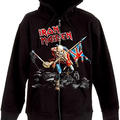 Buy Iron Maiden - The Trooper Official Licensed Zip Up Hoodie • 49.99£