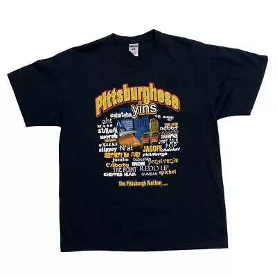 Buy PITTSBURGHESE The Pittsburgh Nation Definition Souvenir Graphic T-Shirt Large XL • 16£