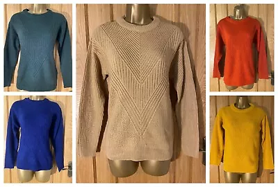 Buy Ex Dorothy Perkins Ribbed Stitch Knit Long Sleeve  Jumper Plus Size 8 - 28 New • 12.99£