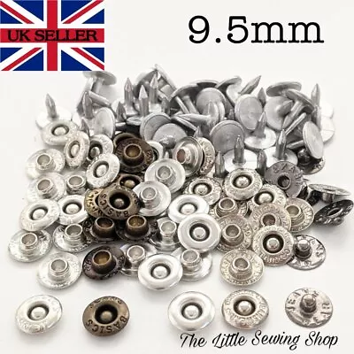 Buy 10 X Jean Tack Metal Rivets Buttons Studs Leather Denim With Pins 9.5mm • 2.55£