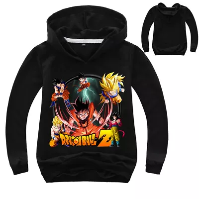 Buy Kids Unisex Anime DBZ Goku Vegeta Child Coat Sweater Hoodie Pullover Age 4Y-13Y • 17.99£