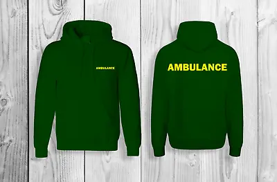 Buy Ambulance Hoodie Workwear Medical First Aid Health Care Hospital Unisex • 17.99£