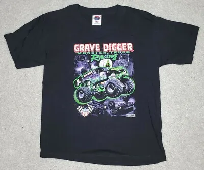Buy Vintage Grave Digger Tshirt Youth Medium 1999 Monster Trucks • 19.73£