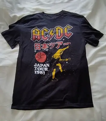 Buy AC DC T Shirt Japan Tour 1981 Size Medium New #1 • 19.99£