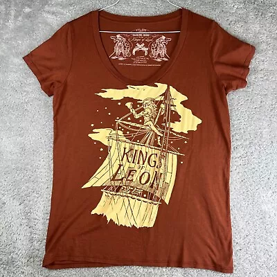 Buy Kings Of Leon Shirt Women’s Size XL Reddish Orange Barking Irons Tag USA Made • 36.84£