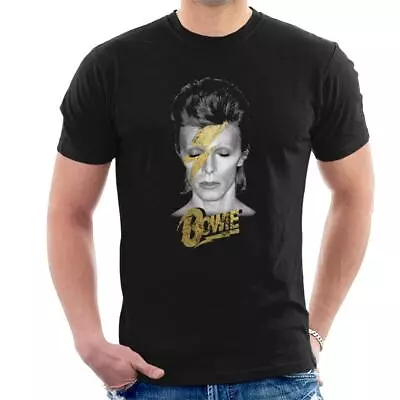 Buy All+Every David Bowie Aladdin Sane Golden Lightning Bolt Men's T-Shirt • 17.95£
