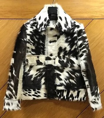 Buy Real Cowhide Jacket Hair-On Leather Finish Luxurious Pony Skin Coat • 219£