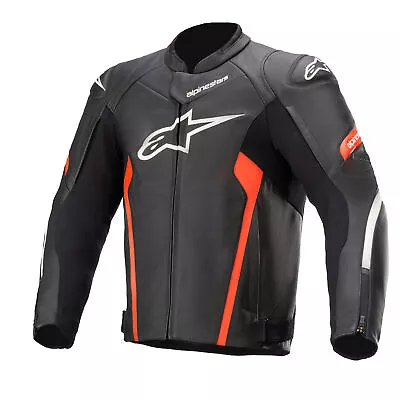 Buy Alpinestars Faster V2 Leather Motorcycle Jacket - Mesh Liner For Ventilation • 247.99£