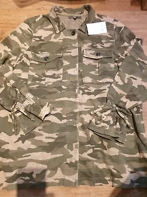 Buy Next Women  Camouflage Jacket 100% Cotton Size: UK 18 Eur 46 NEW WITH TAGS • 40£