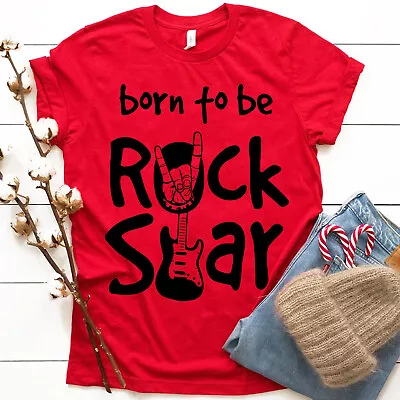 Buy Rock Star Kids T-Shirt Guitarist Boys Girls Children Cute Guitar Funny Tee Top • 7.49£