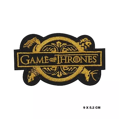 Buy Game Of Thrones Logo Iron On Patch Sew On Embroidered Patch Badge  • 2.49£
