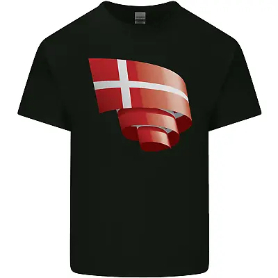 Buy Curled Denmark Flag Danish Day Football Kids T-Shirt Childrens • 7.99£
